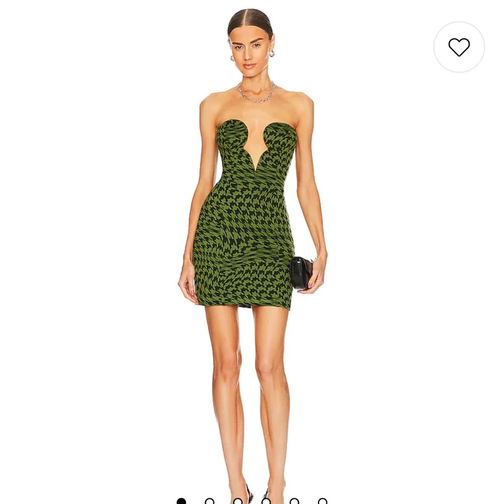 NWT Rayna Mini Dress in Black & Green